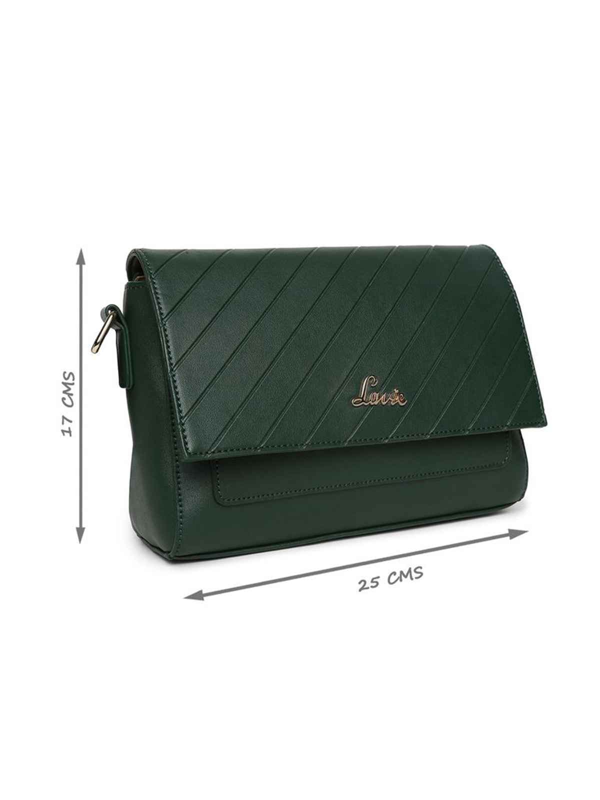 Lavie Women's Becca Polyester Sling Bag | Small | Dark Green