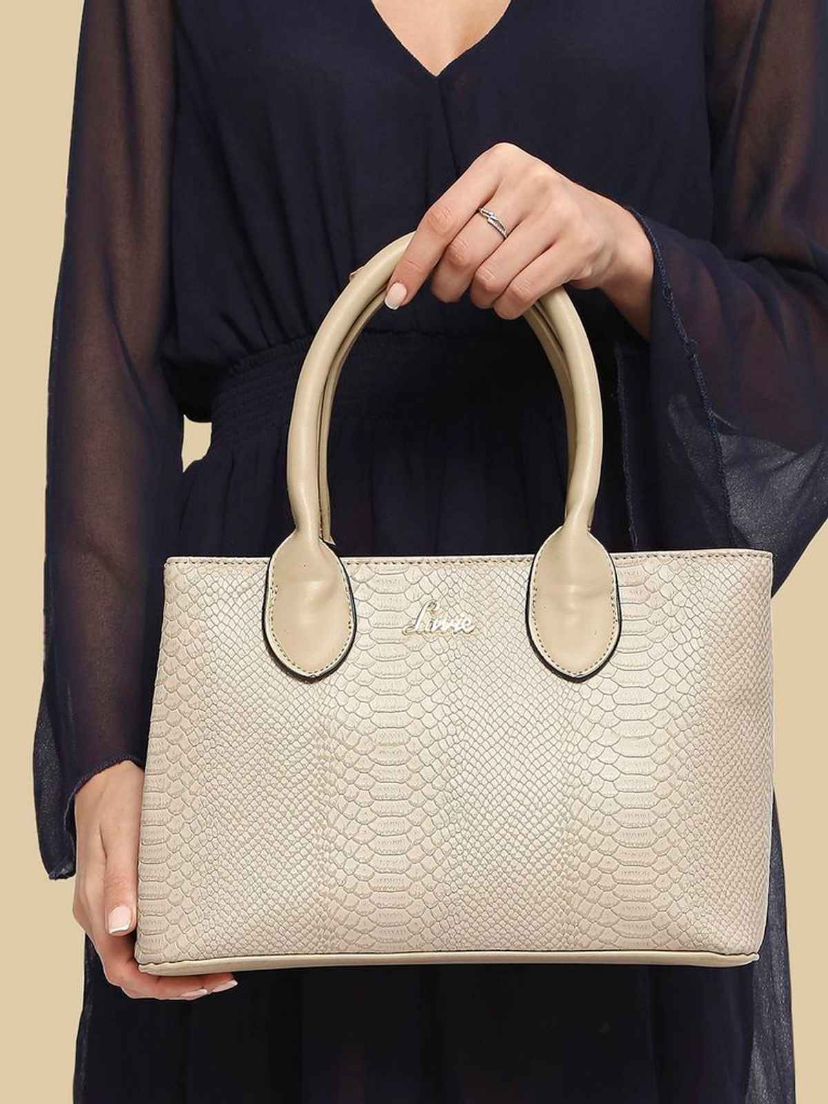 Lavie Women's Ficus 1 Medium Satchel | Beige