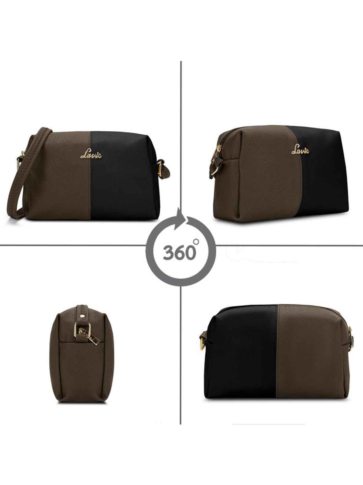 Lavie Women's Tori Cross Body Sling Bag | Ladies Purse Handbag | Black