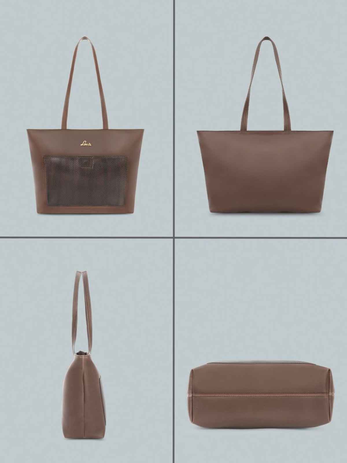 Lavie Women's Birchy Synthetic Leather Tote Bag | Large | Choco