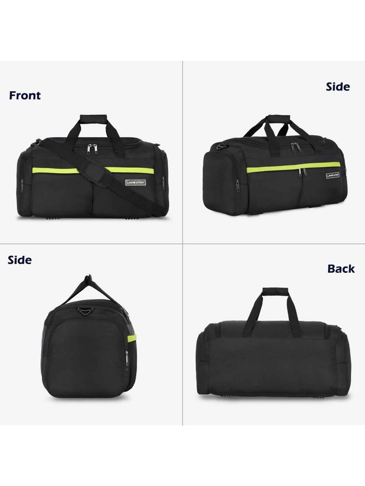 Lavie Sport Epitome Duffle Bag | Black - 55cm