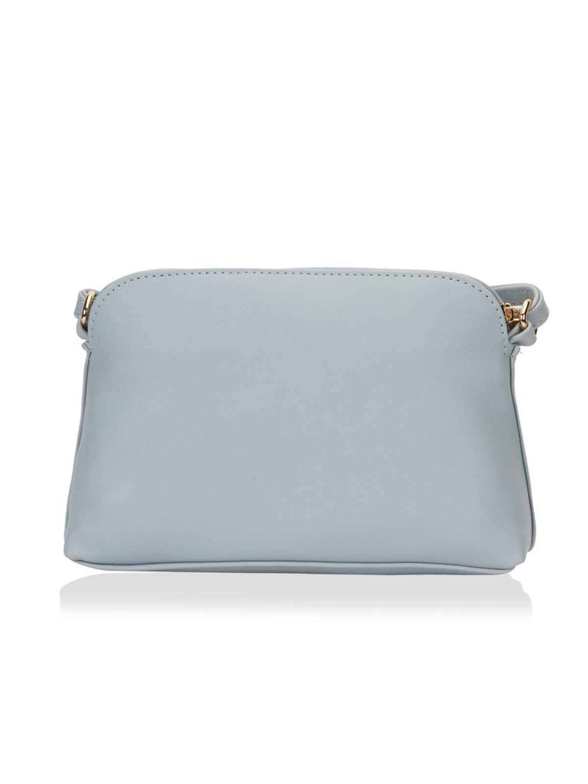 Lavie Women's Archer Pu Sling Bag | Premium Saffiano Texture | Medium | Blue