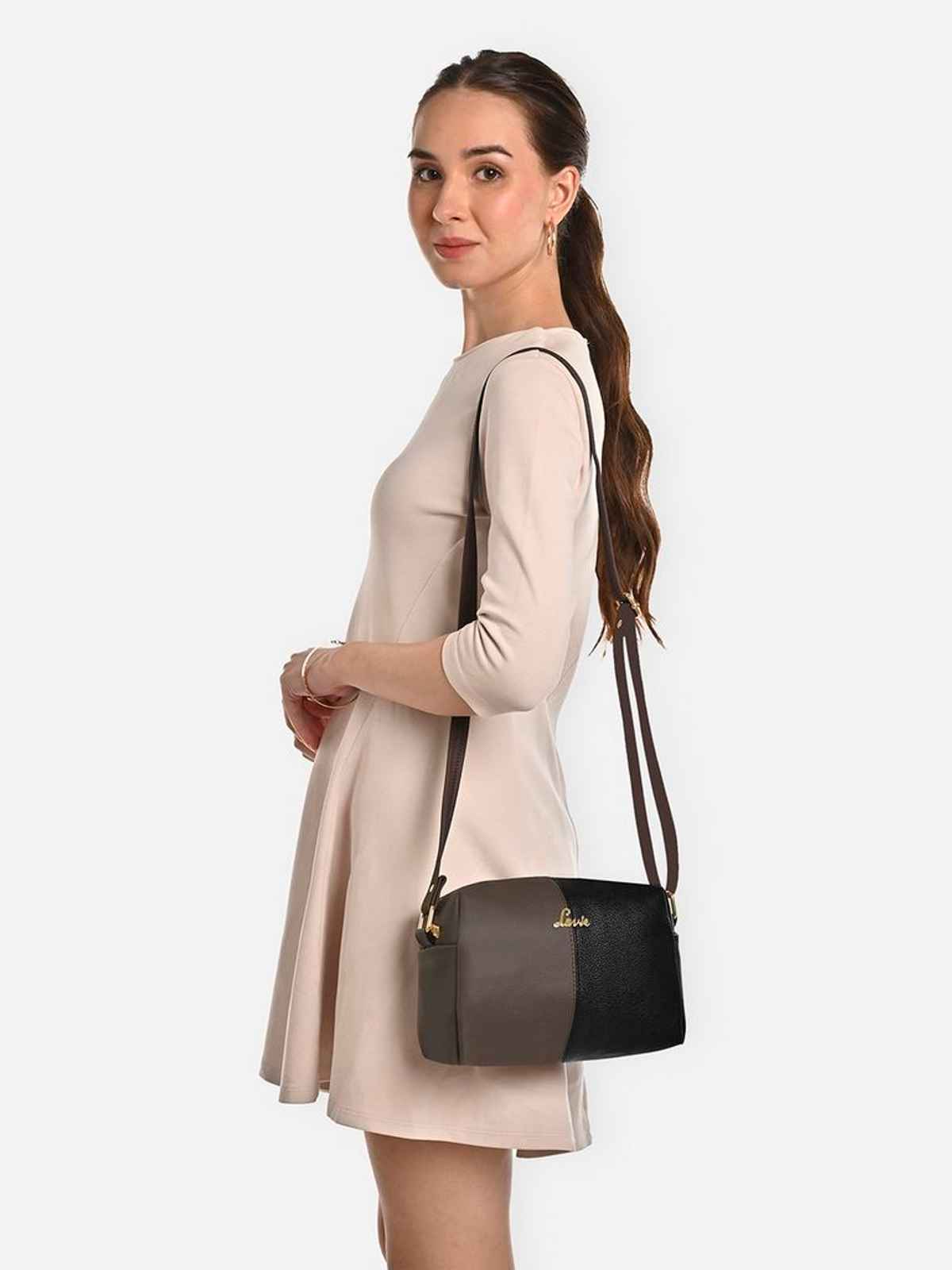 Lavie Women's Tori Cross Body Sling Bag | Ladies Purse Handbag | Black