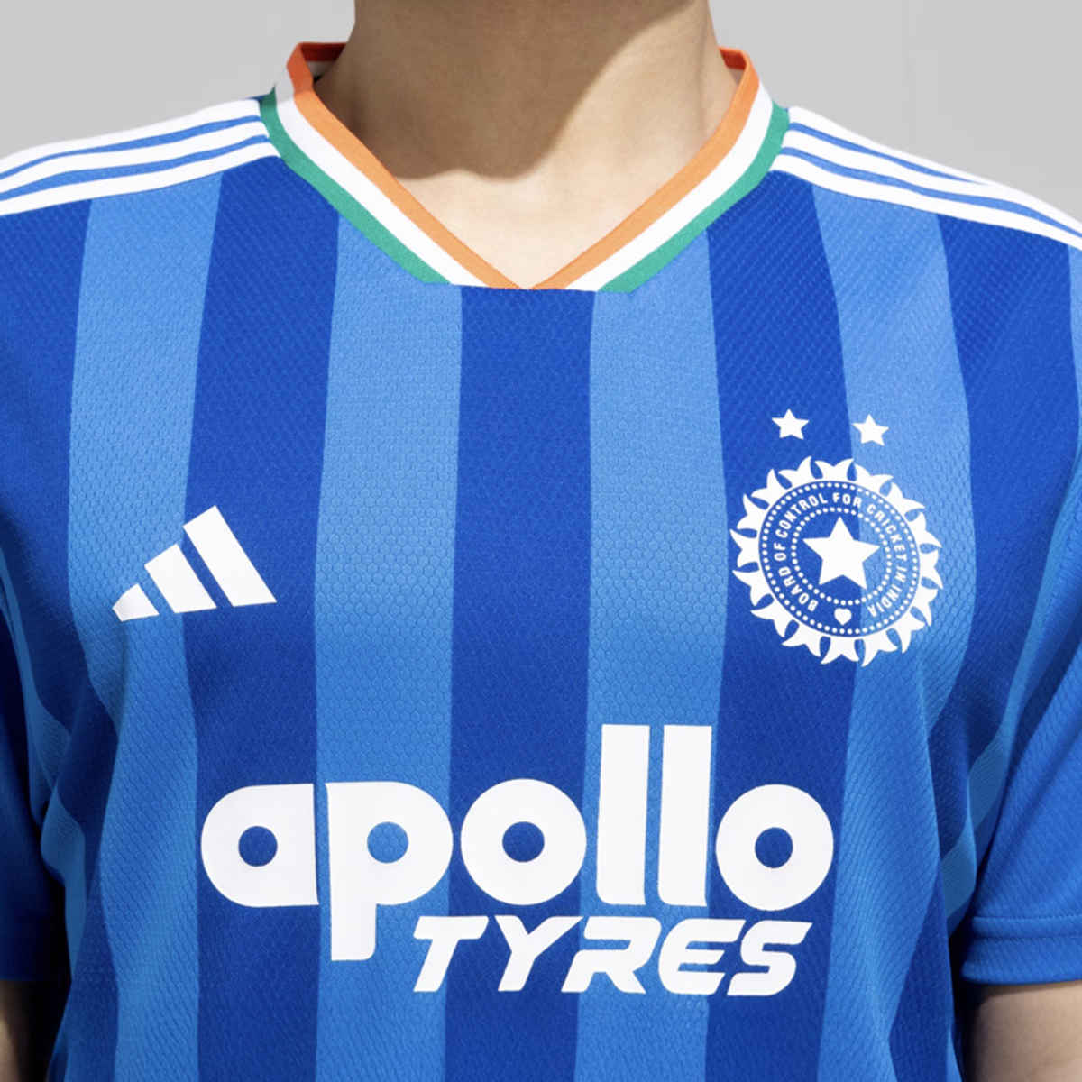 adidas Men India T20 International Cricket World Cup Fan Jersey | T-shirt | Blue Royal - S