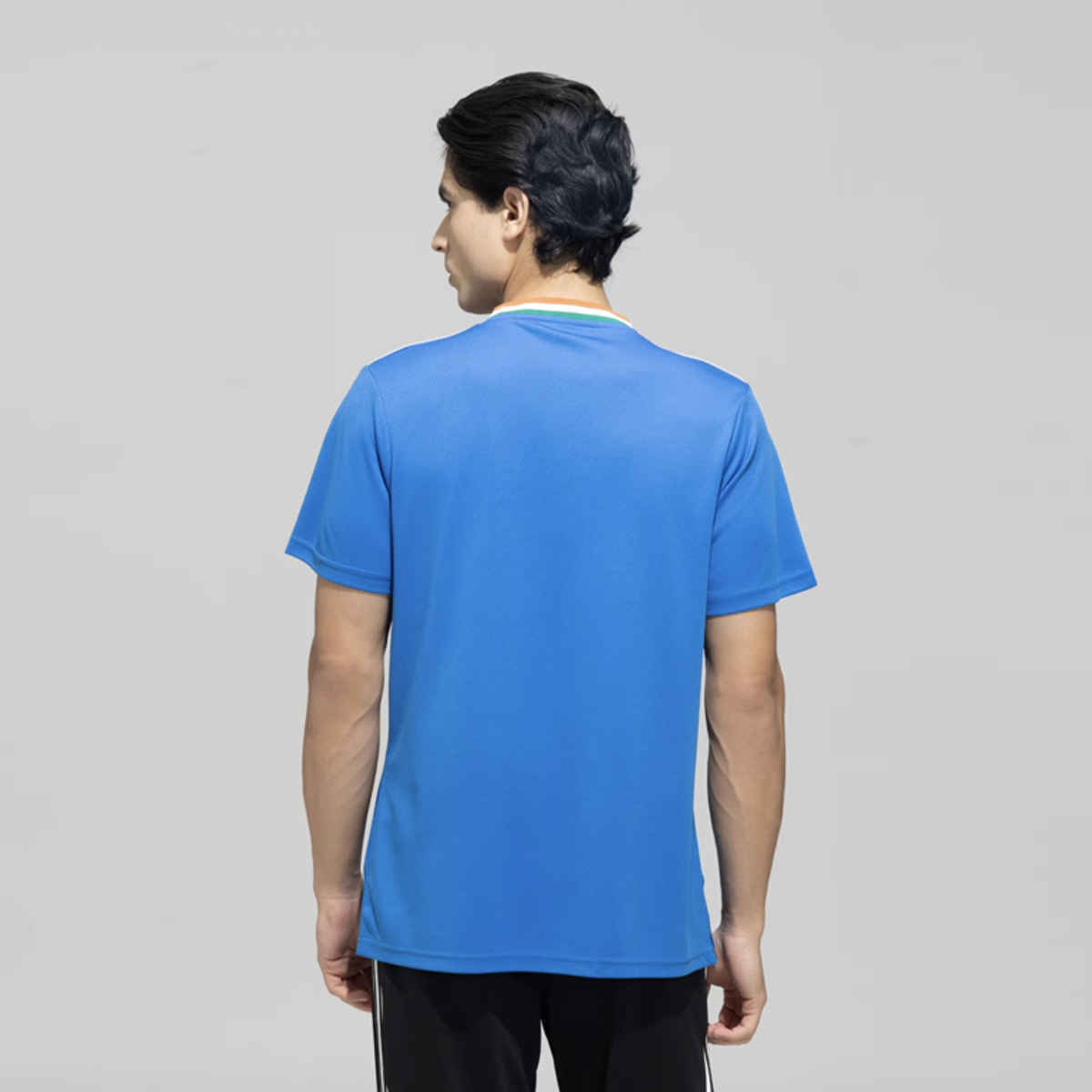 adidas Men India T20 International Cricket World Cup Fan Jersey | T-shirt | Blue Royal - M