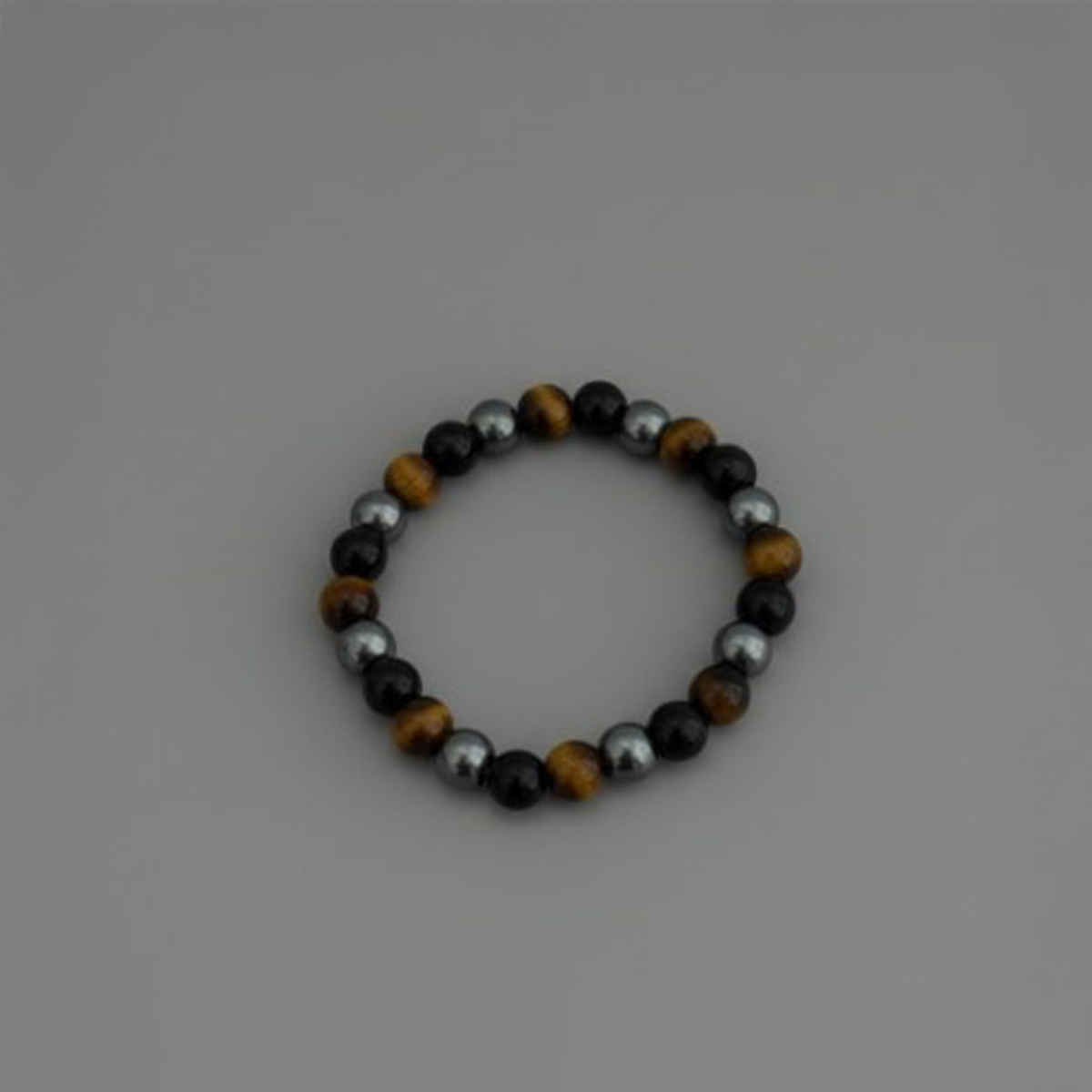 The Opal Factory All Seasons Men's Bracelets | Tiger Eye Flexible Bracelet | Bangle-298 | Brown