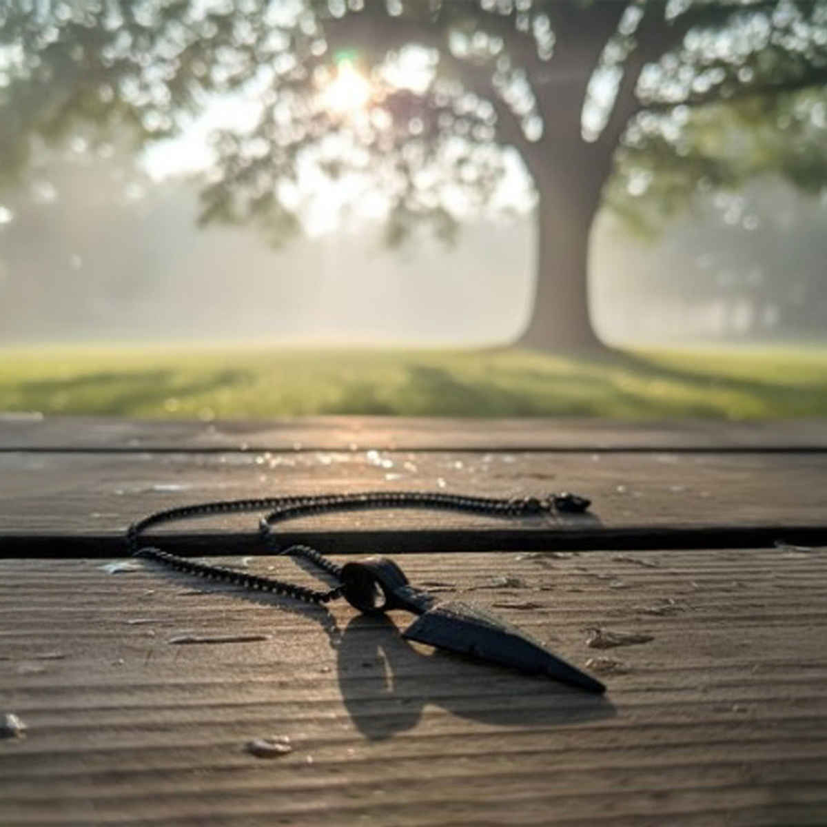 The Opal Factory Men's Jewelry Arrow Pendant Small with Chain | Necklace-101 | Black