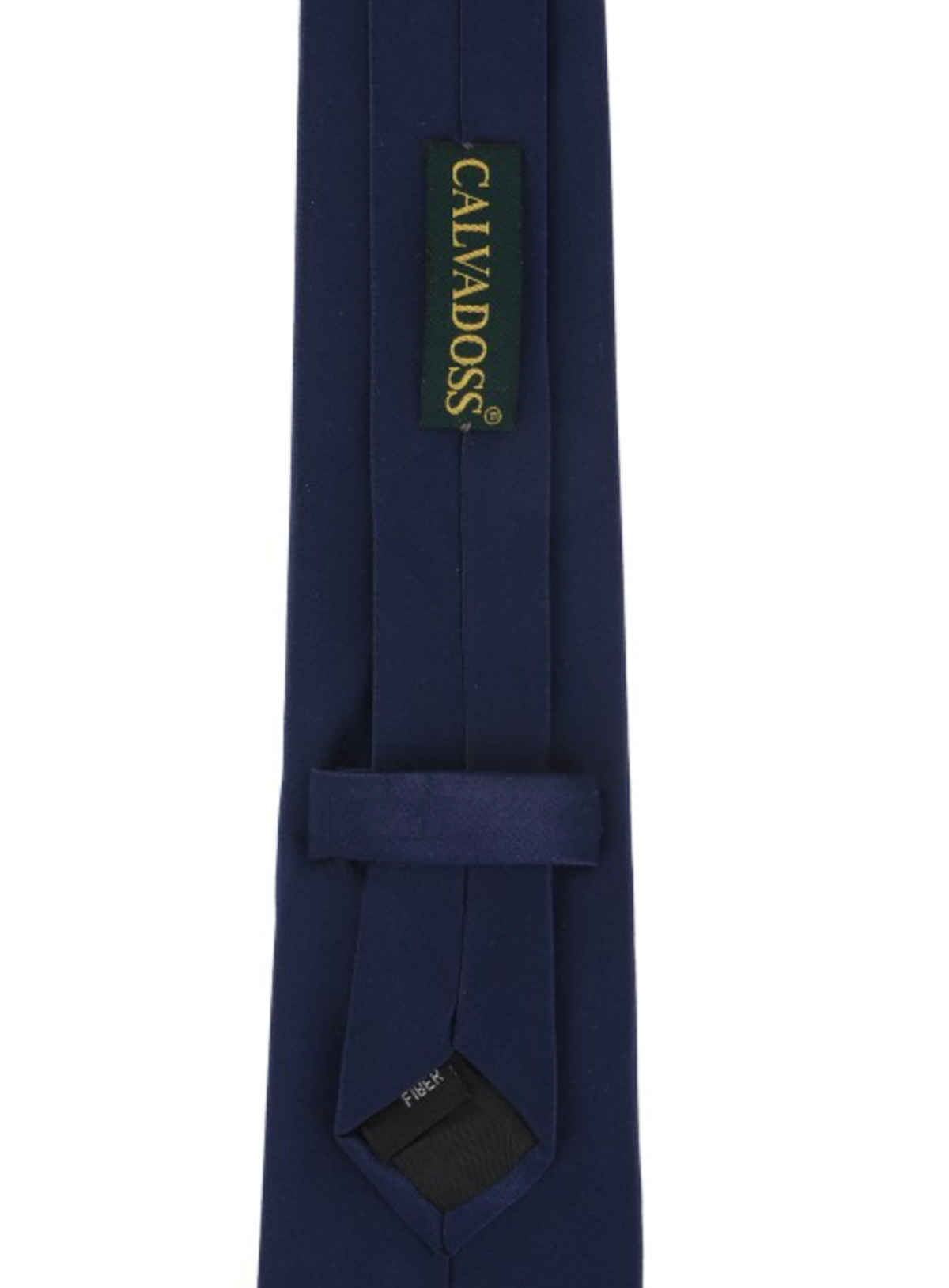 Calvadoss Men's Solid Broad Tie | Navy Blue
