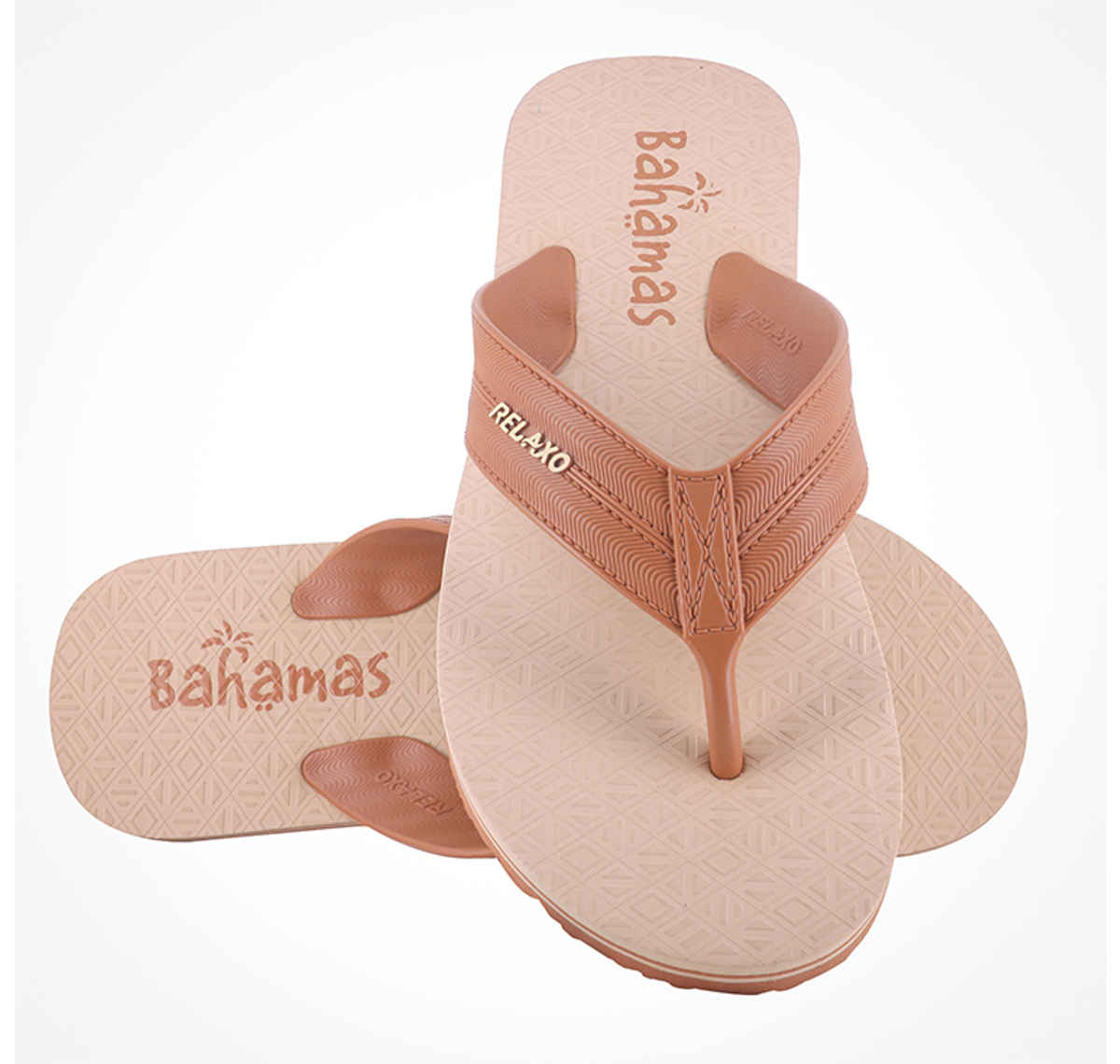 Bahamas Men's Slippers | BHG-216 | Tan & Beige - UK 10