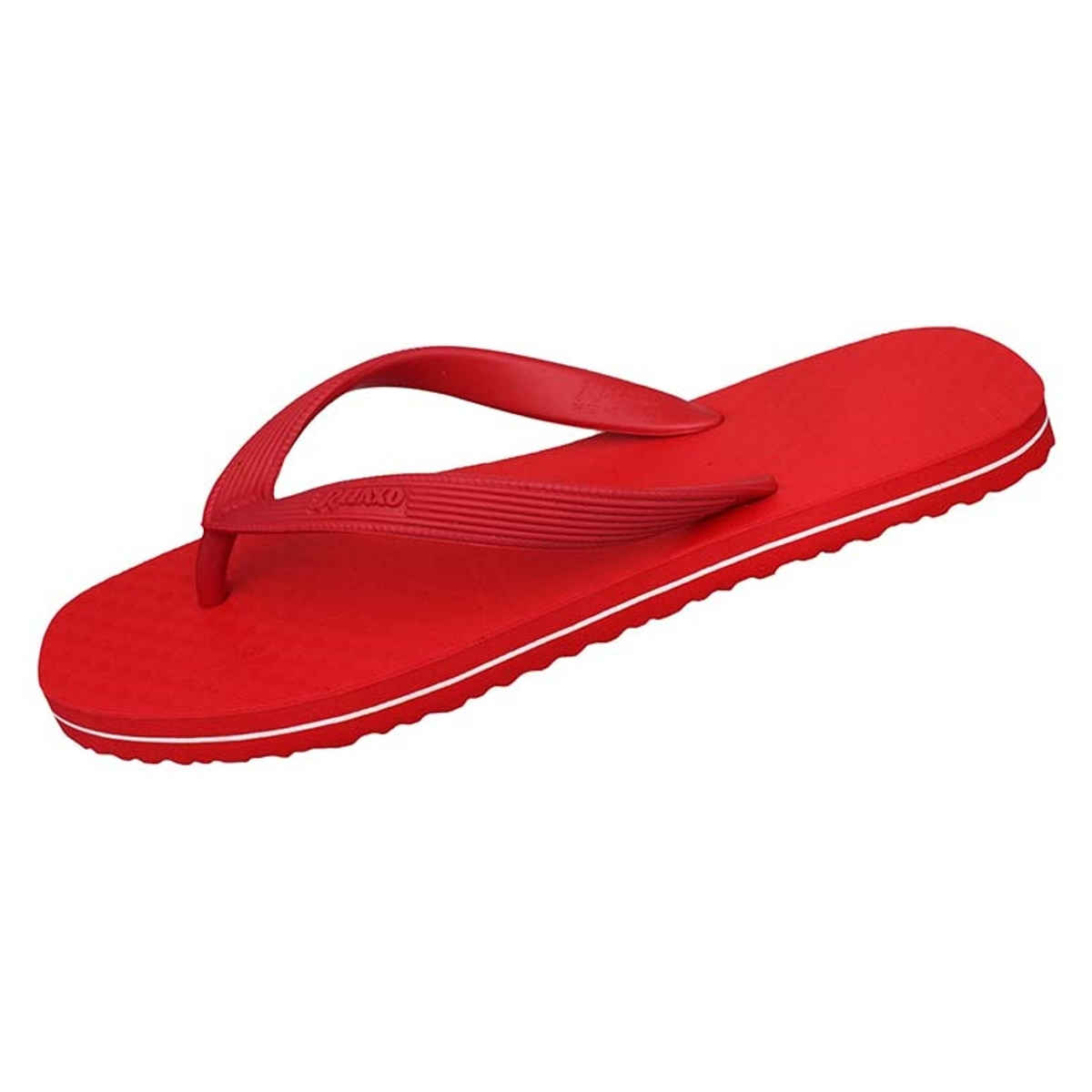 Relaxo Hawai Flip Flop Hi Lite 03 Red For Men | UK - 06