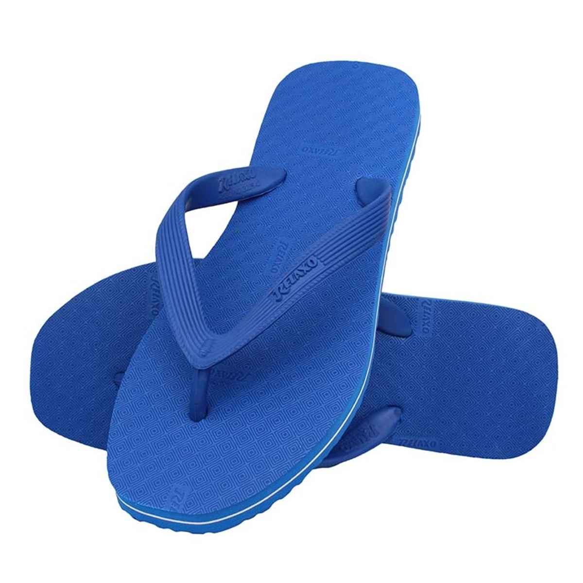 Relaxo Hawai Flip Flop Hi Lite 03 Blue For Men | UK - 10