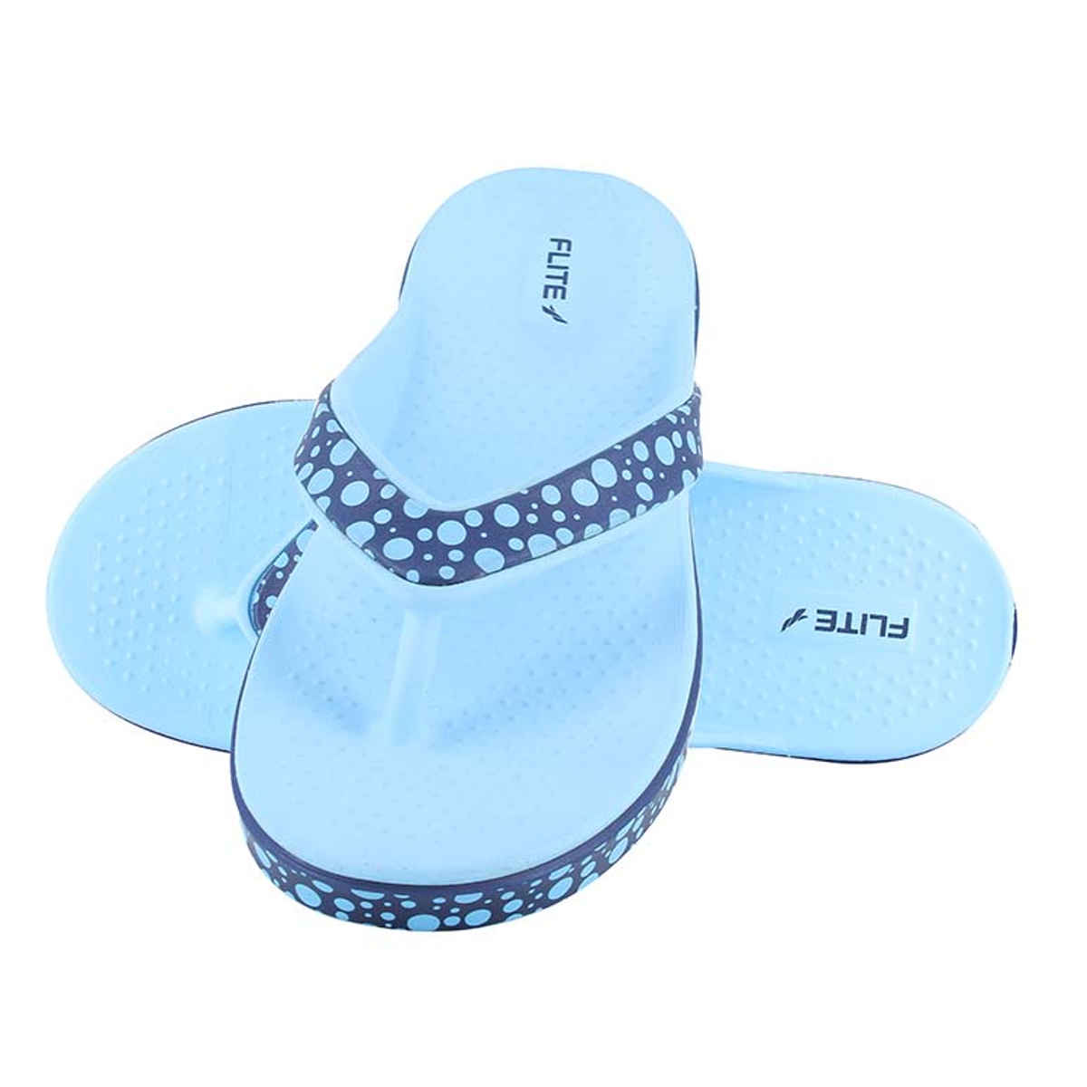 Flite Slippers FL-2008 Green Navy Blue For Women-5UK