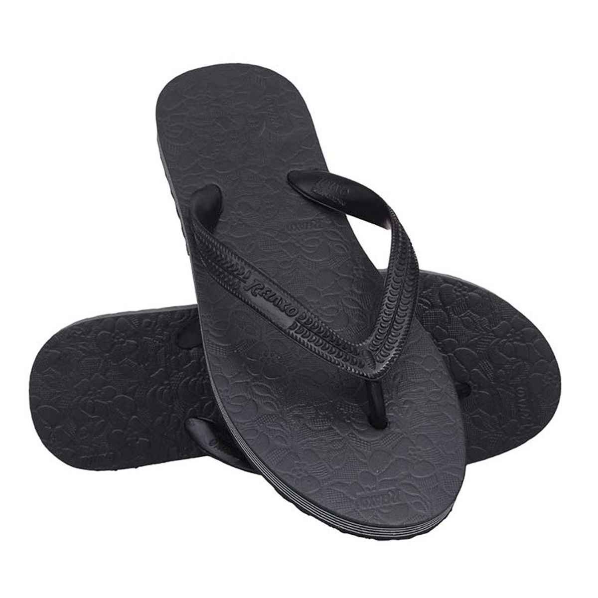 Relaxo Hawai Flip Flop Alisha 09 Black For Women | UK - 05