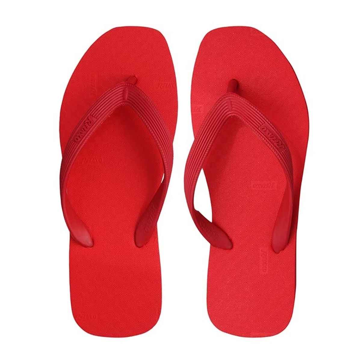 Relaxo Hawai Flip Flop Hi Lite 03 Red For Men | UK - 08