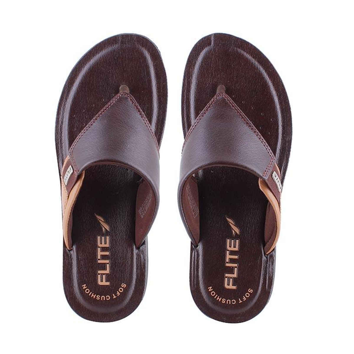 Flite Men's PUG-96 Slippers | Dark Brown | 8 UK