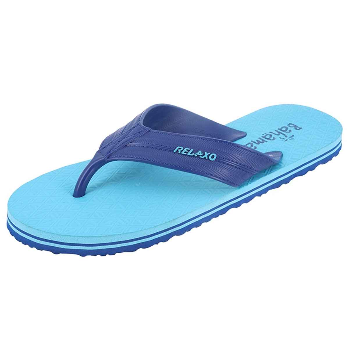 Bahamas Men's Slippers | BHG-216 | Navy & Skyblue - UK 7