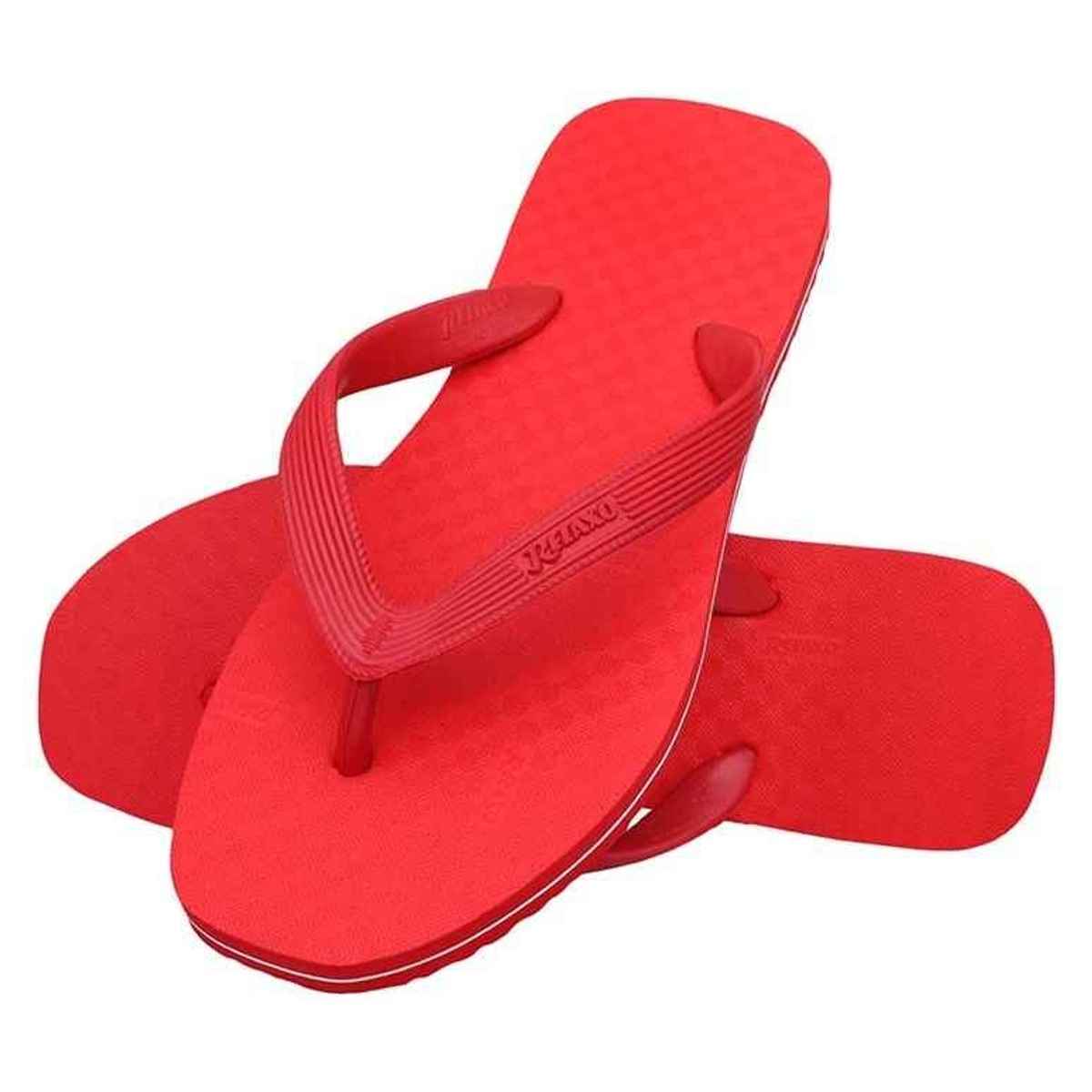 Relaxo Hawai Flip Flop Hi Lite 03 Red For Men | UK - 09