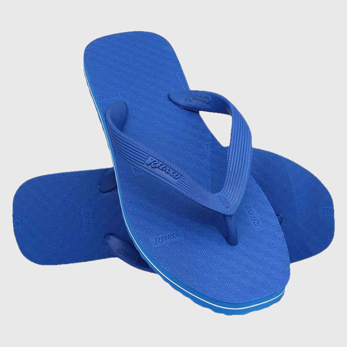 Relaxo Hawai Flip Flop Hi Lite 03 Blue For Men | UK - 08