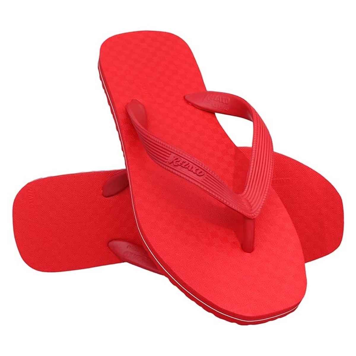 Relaxo Hawai Flip Flop Hi Lite 03 Red For Men | UK - 08