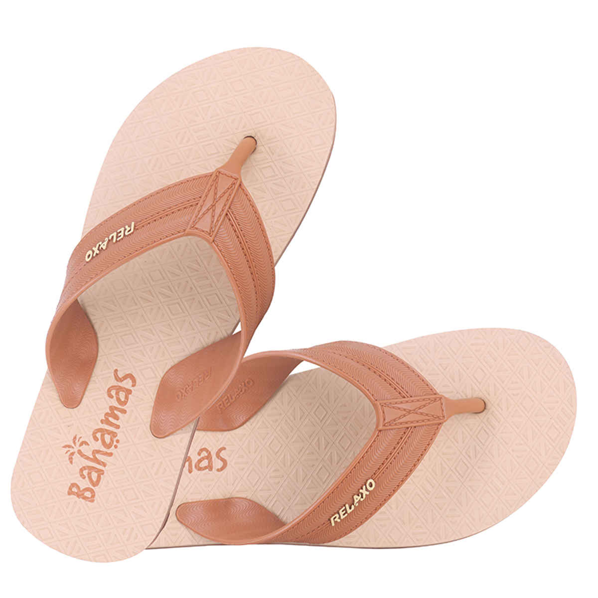 Bahamas Men's Slippers | BHG-216 | Tan & Beige - UK 10