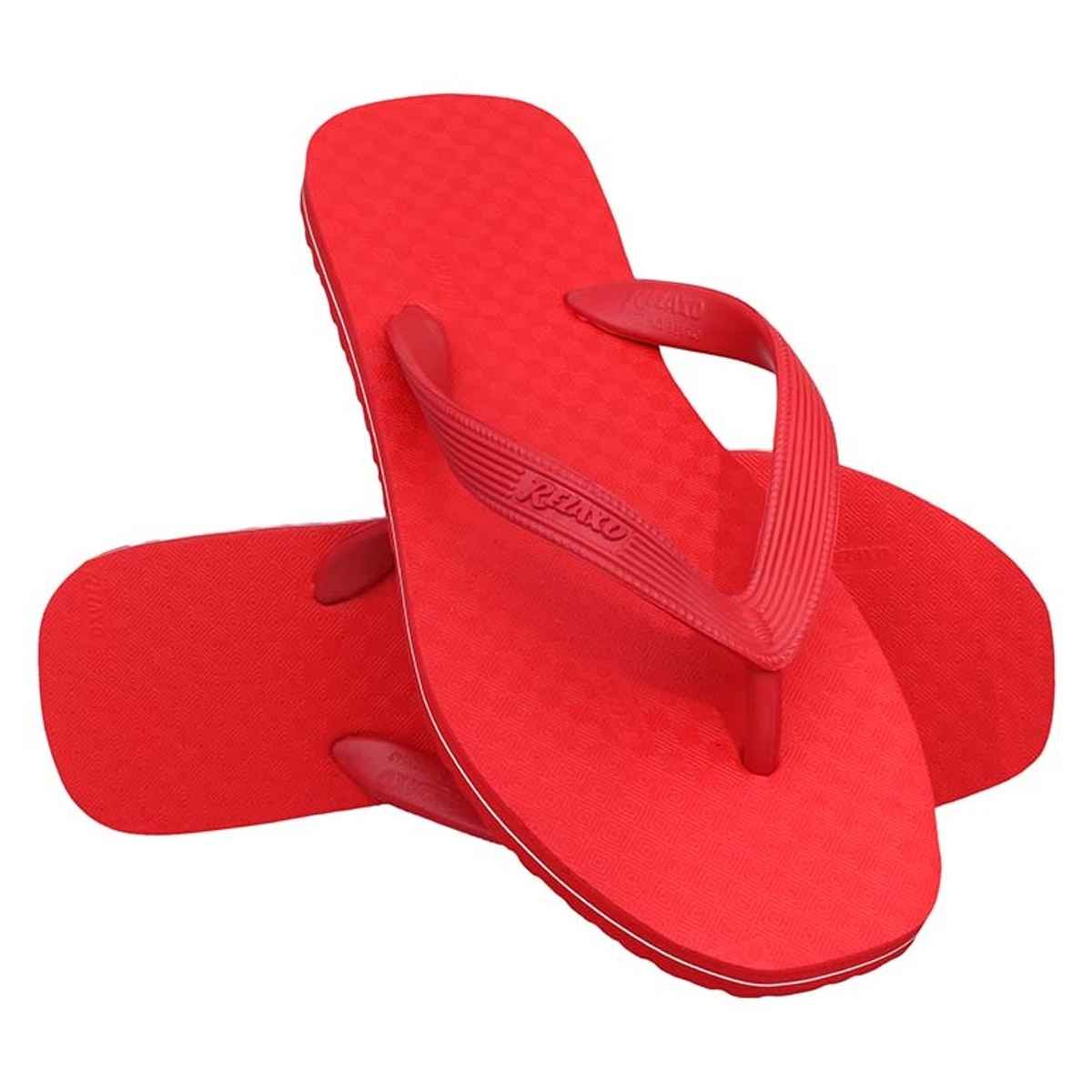 Relaxo Hawai Flip Flop Hi Lite 03 Red For Men | UK - 09
