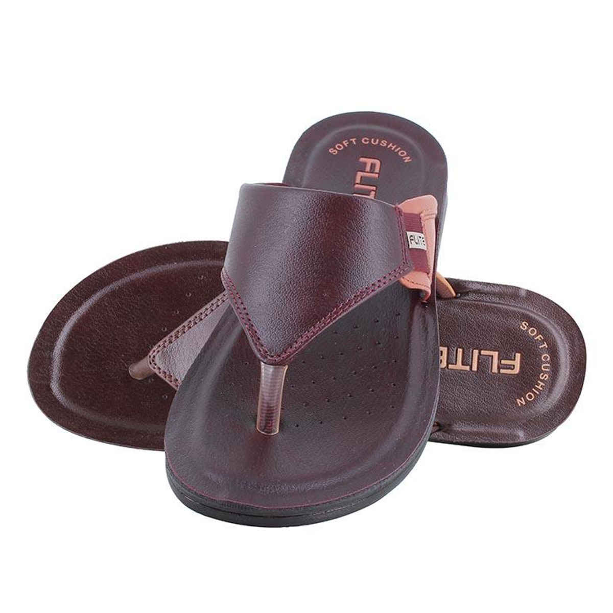 Flite Men's PUG-96 Slippers | Dark Brown | 8 UK