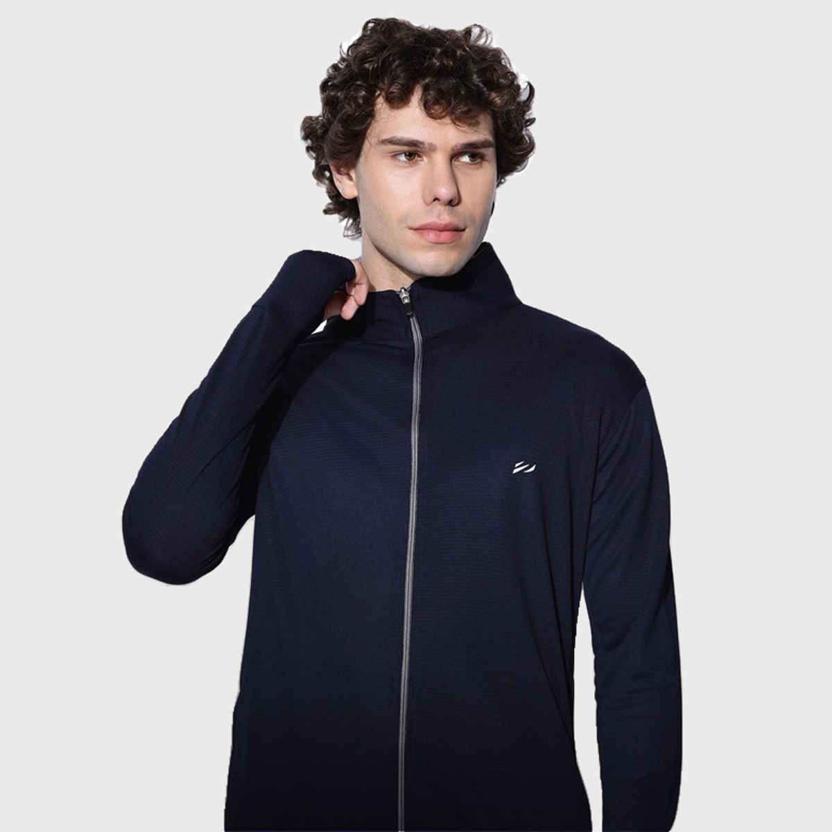 Blue Tyga Men's Sunscreen Jacket - Sje0001 | Navy | S