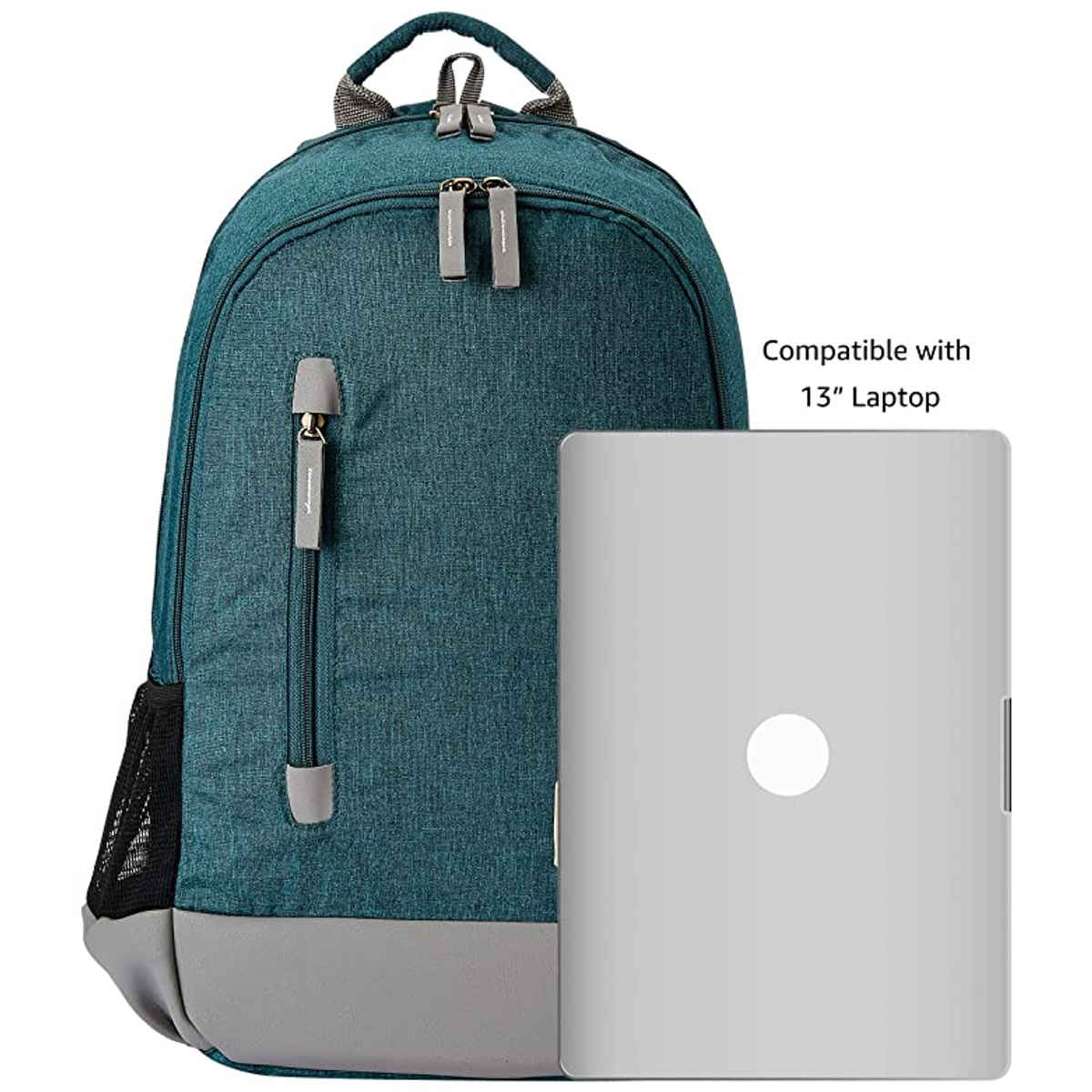 Gear Unisex Colorblocked Polyester 25 L Backpack | Green and Grey - 19 Inches