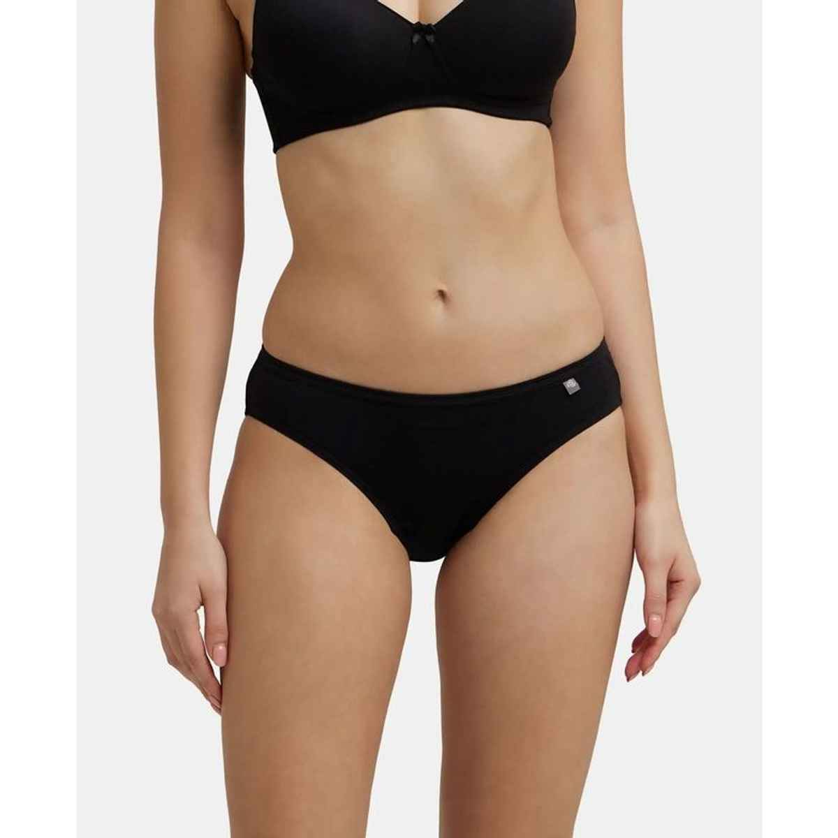 Jockey 1410 Women's Super Combed Cotton Underwear Bikini Panty|PO3 | Multicolor Dark assorted-XL