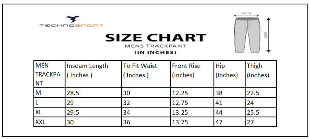Technosport Men Poly Solid Relax Fit Sports Trackpants with ELASTO PLUS | Black | XXL