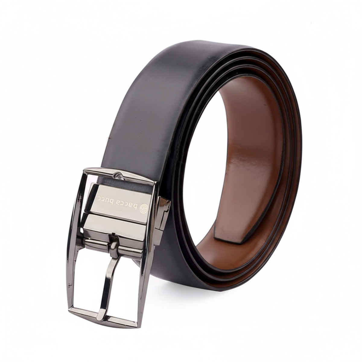Bacca Bucci Reversible Genuine Leather Classic Dress Belt for Men-black & Brown Waist | 40