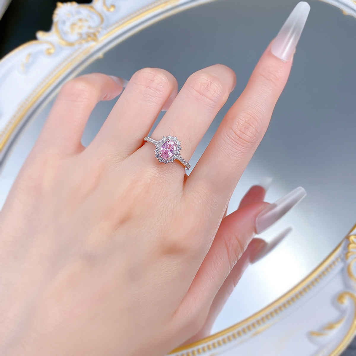 Beautynx Princess Glow Statement Ring | Silver | BNX-RNG-0520