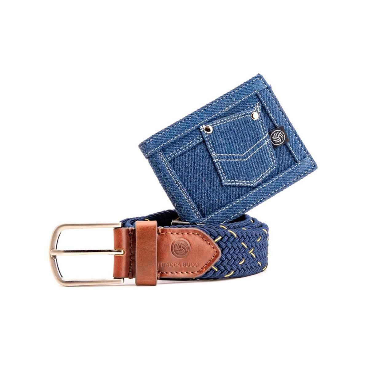 Bacca Bucci Men's Gift Set | Blue - 36 Inches