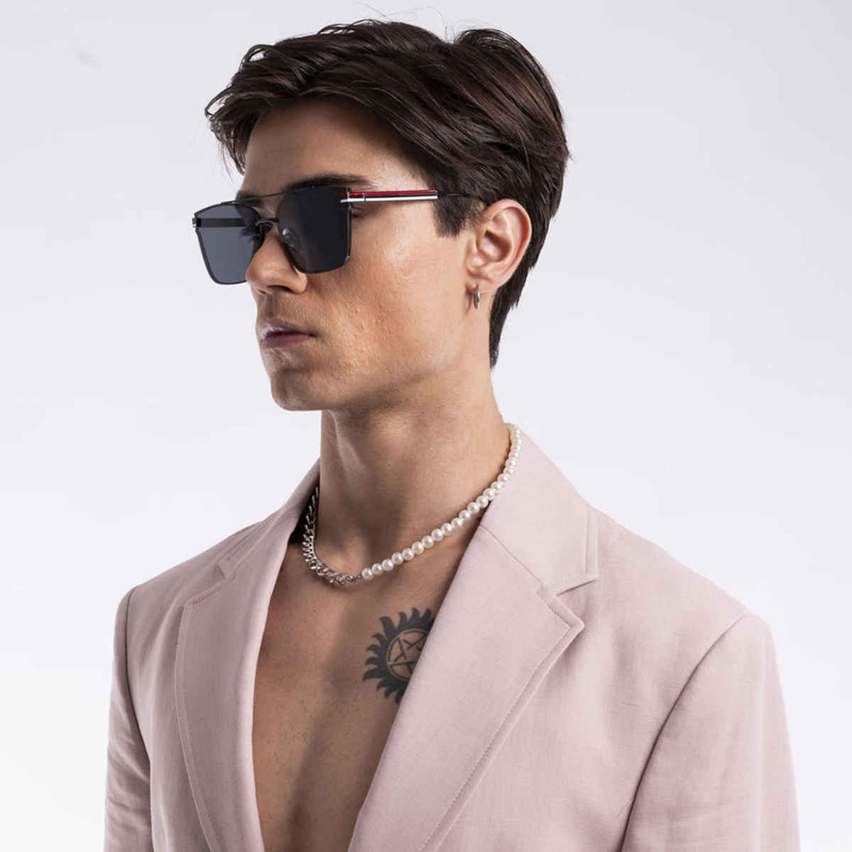 Voyage Unisex Metal Wayfarer Sunglasses | Black - L