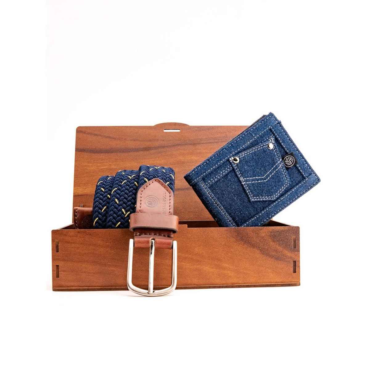 Bacca Bucci Men's Gift Set | Blue - 36 Inches