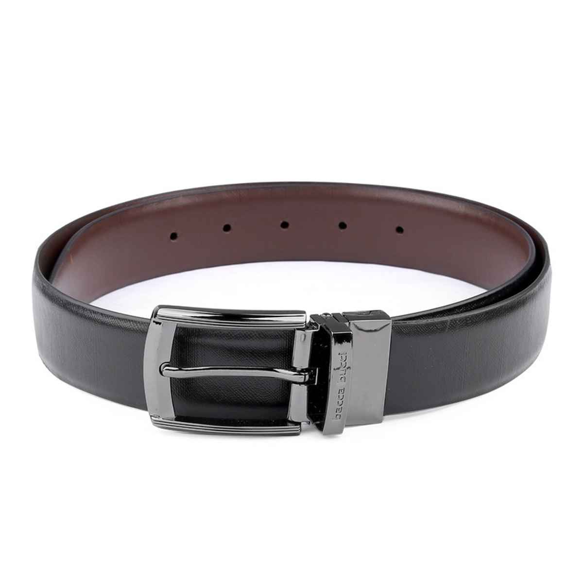 Bacca Bucci Auto Reversible Dress Belt With Genuine Leather Black and Brown Waist | 36