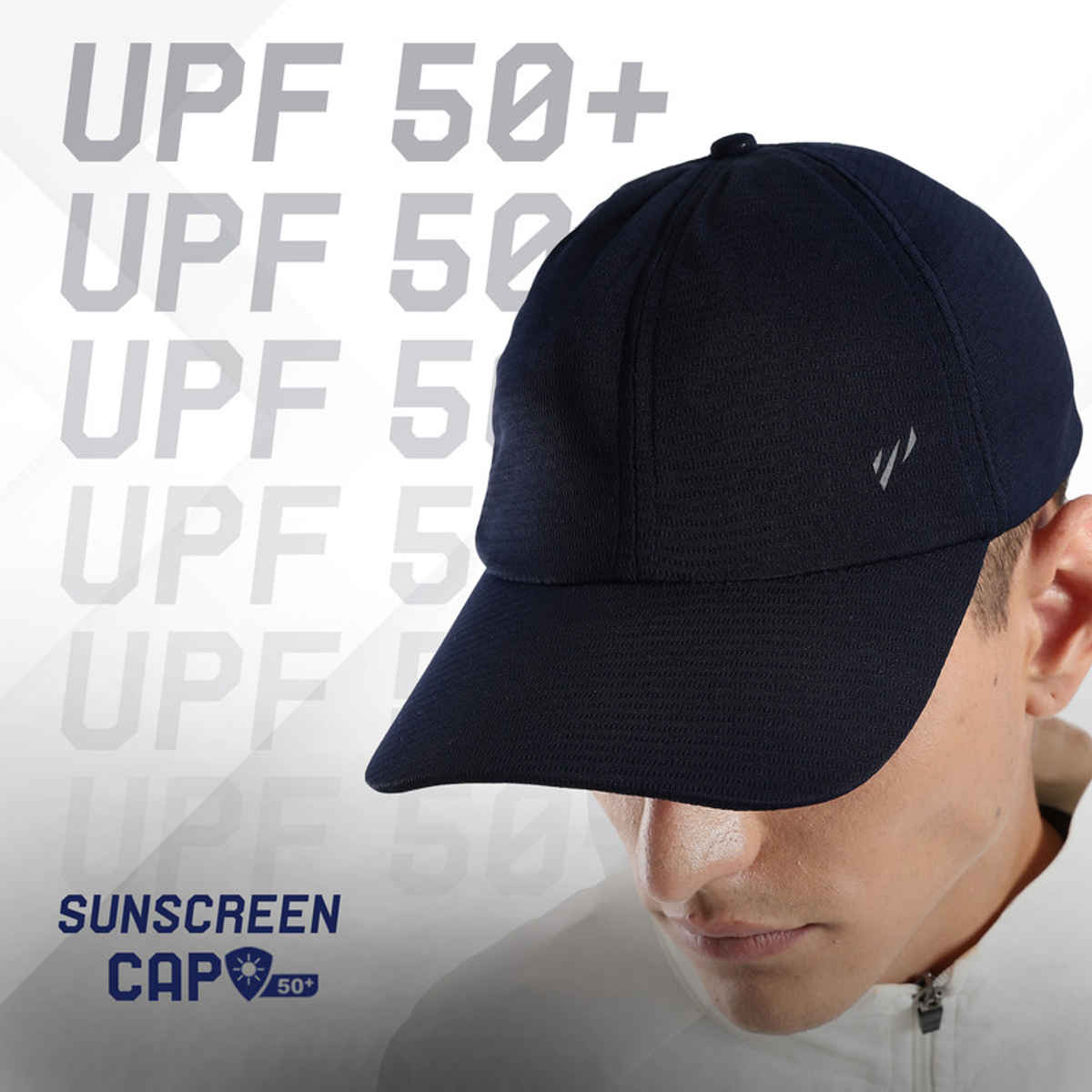 Blue Tyga Men's Sunscreen Cap | Navy