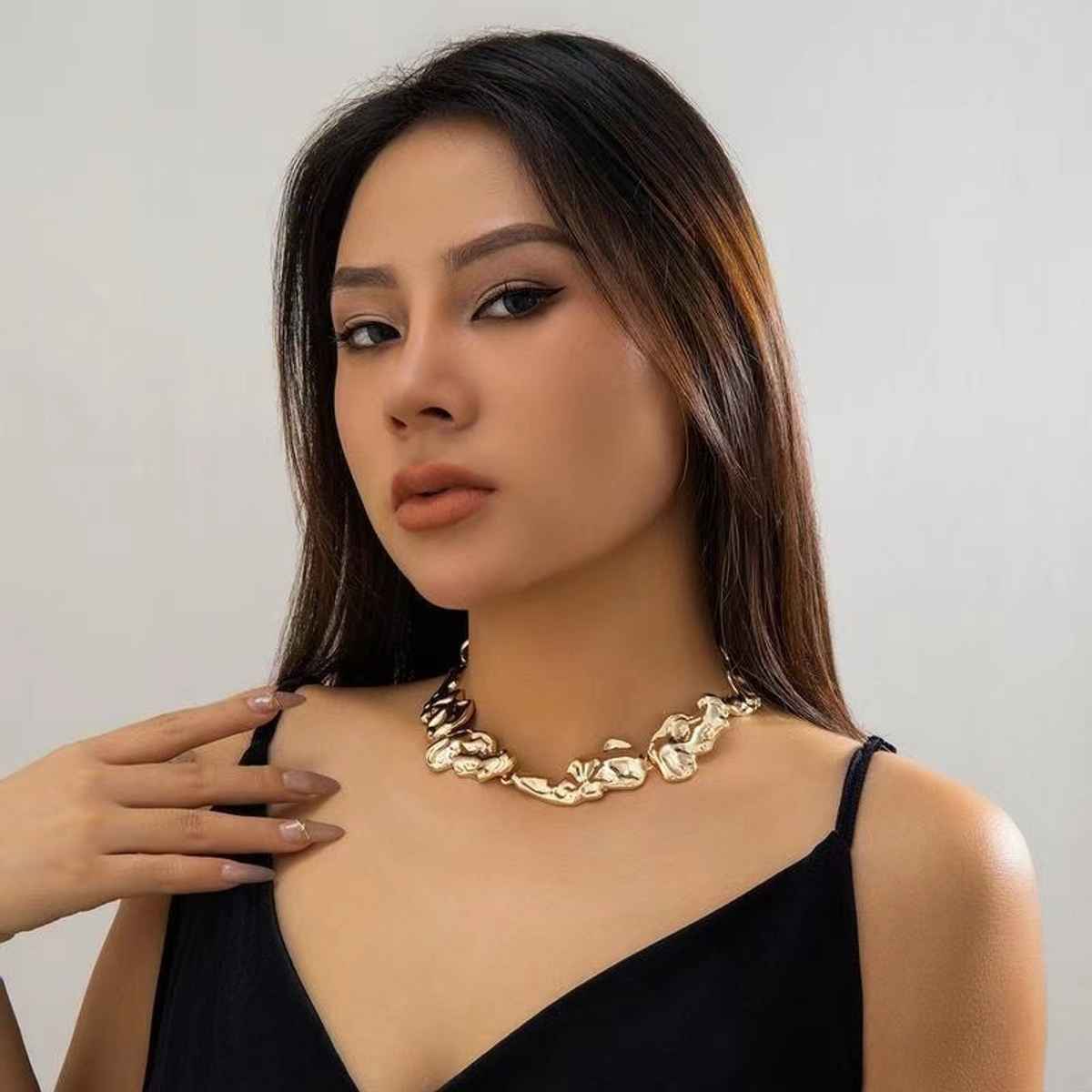 Just Lil Things Artificial Gold Necklace | jltn0837