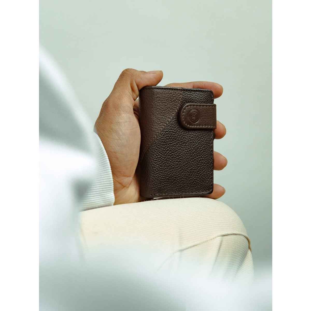 Bacca Bucci Men's Solid Genuine Leather Wallets | Black and Brown - Free Size