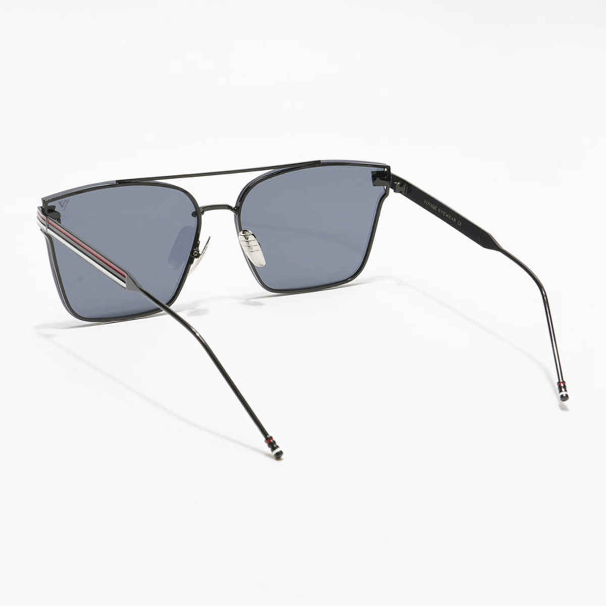 Voyage Unisex Metal Wayfarer Sunglasses | Black - L