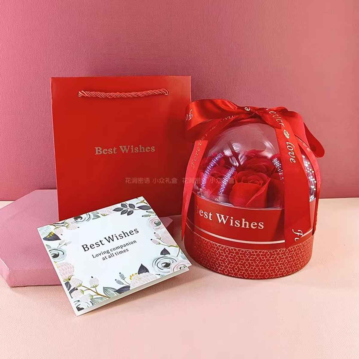 Legal Bribe Women'S Knitted Handle Sling Bag  (1pc) & Beautynx Classic Red Rose Gift Box  (1pc) Combo