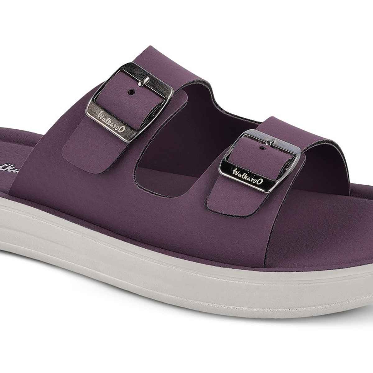 Walkaroo Women's Daily Wear Comfort Sandals - WL7554 Purple | UK7
