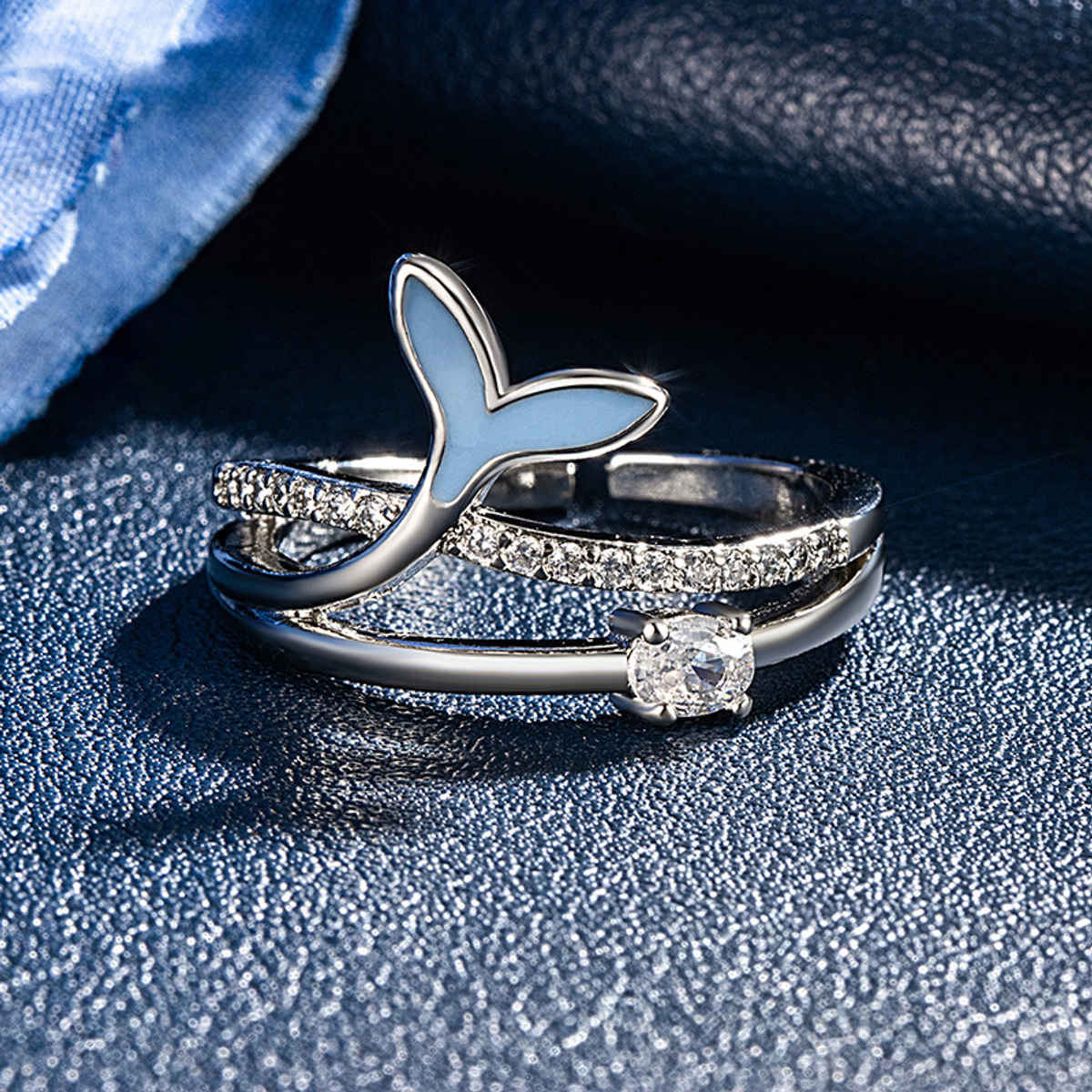 Beautynx Ocean Tail Minimal Ring | Silver | BNX-RNG-0027