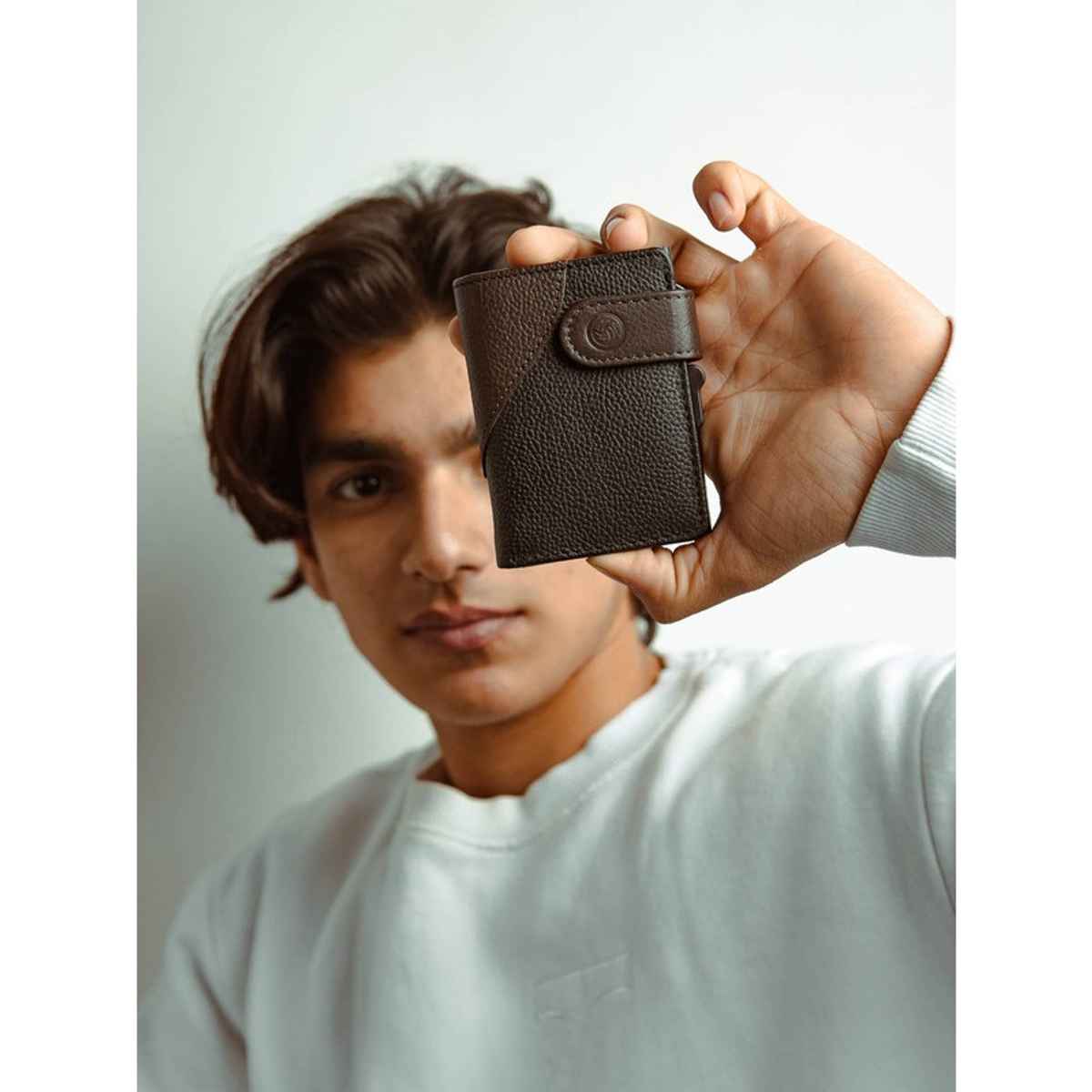 Bacca Bucci Men's Solid Genuine Leather Wallets | Black and Brown - Free Size