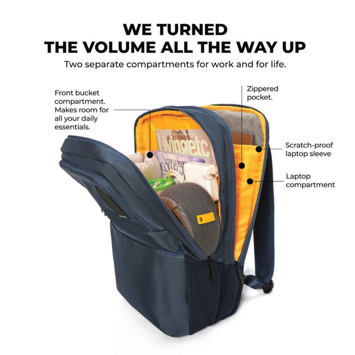 Mokobara Unisex Modern Polyester 28 L Top Handle Laptop Backpack | Deep Dive - 15.6 Inches