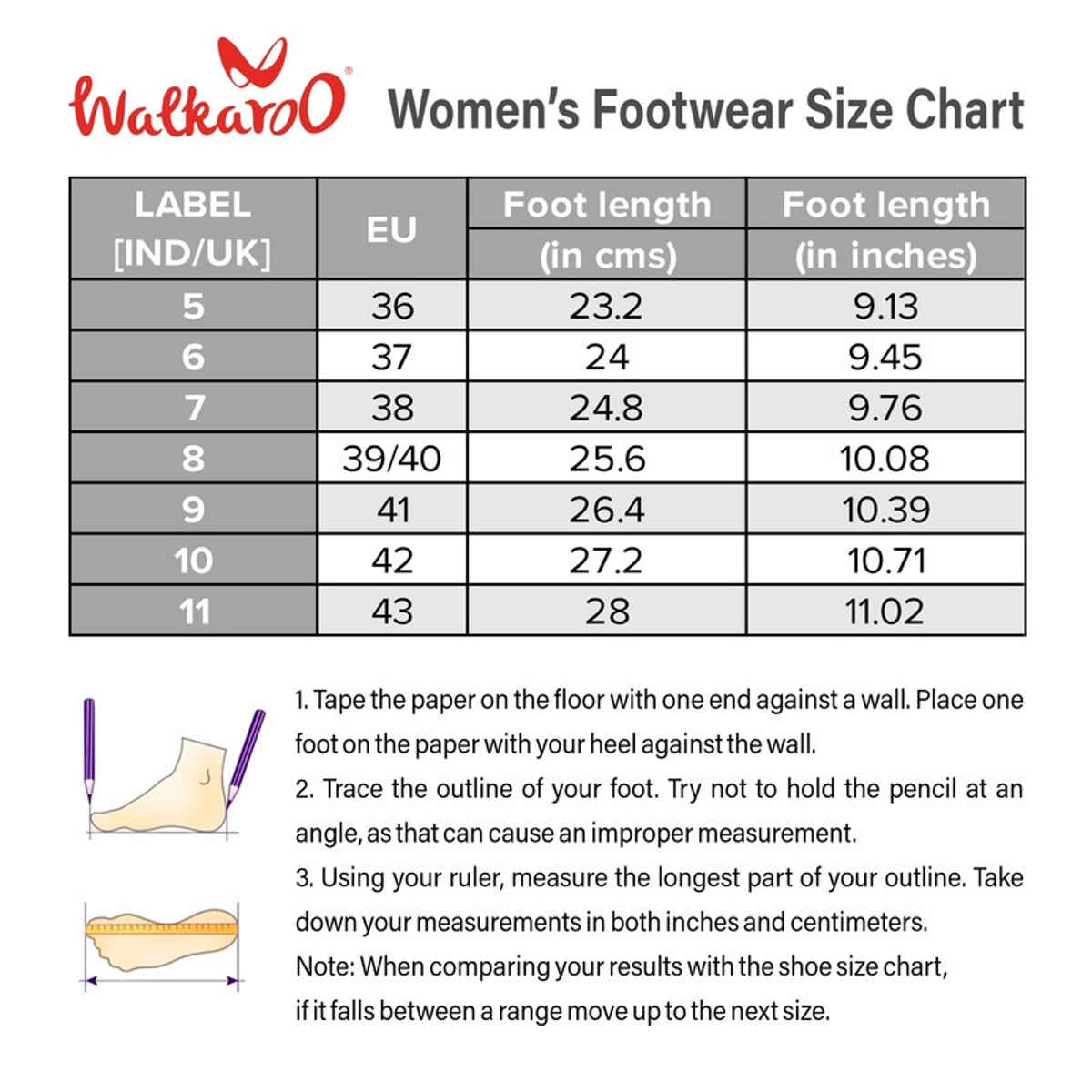 Walkaroo Women's Daily Wear Comfort Sandals - WL7554 Purple | UK9