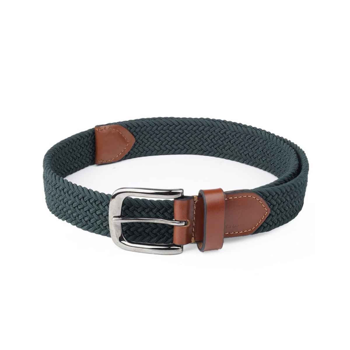 Bacca Bucci Men's Elastic Braided Golf Belt Sea Green Waist | 32