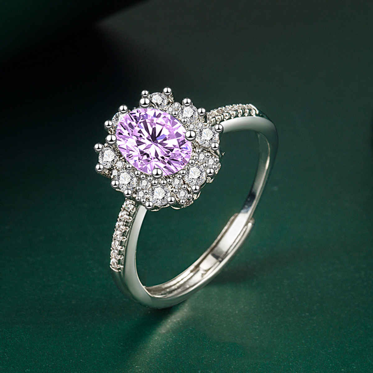 Beautynx Princess Glow Statement Ring | Silver | BNX-RNG-0520