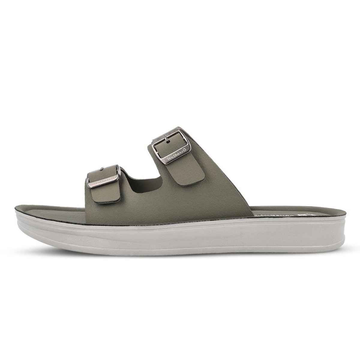Walkaroo Women's Daily Wear Comfort Sandals - WL7554 Olive | UK6