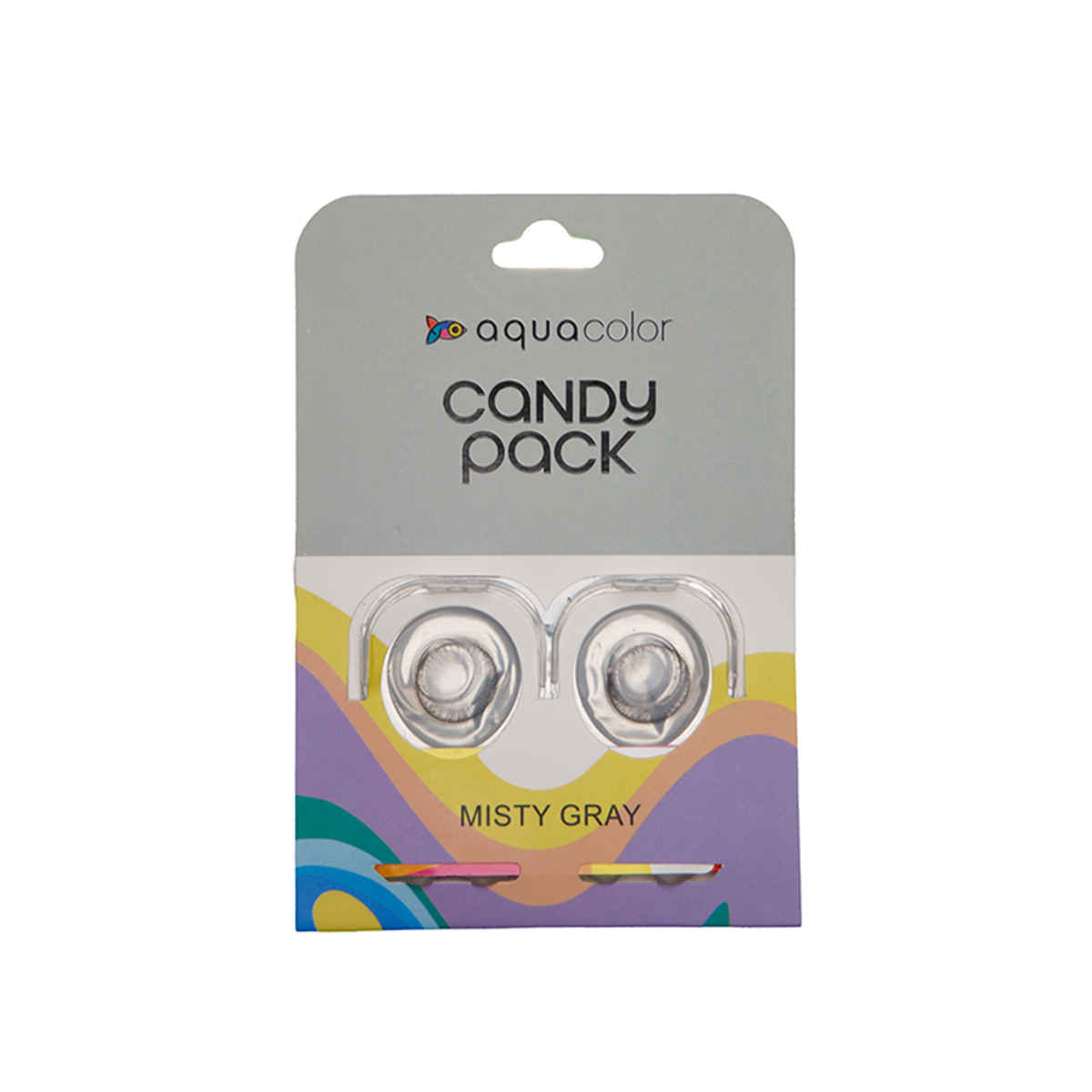 Aquacolor Candy Pack with Zero Power Daily Disposable Lens Misty Gray